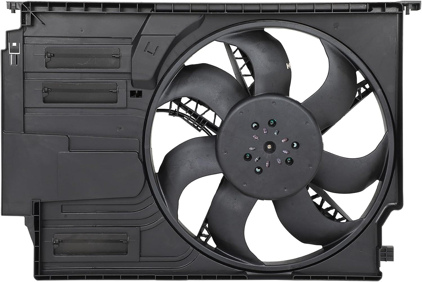Radiator Cooling Fan Assembly Compatible with Mini Cooper 2014-2019 | FA71642, 17427617609, 17428645861, 17428596240