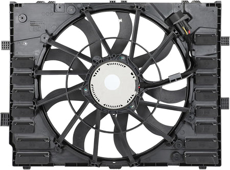 Radiator Cooling Fan Assembly Compatible with 2012-2017 Touareg | Replaces SK621F03, 7P0121203H, 7P0121203C, 7P0121203E, 7P0121203K - KUDUPARTS
