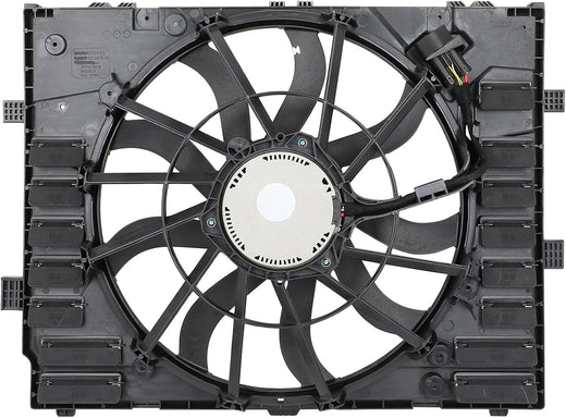 Radiator Cooling Fan Assembly Compatible with 2012-2017 Touareg | Replaces SK621F03, 7P0121203H, 7P0121203C, 7P0121203E, 7P0121203K - KUDUPARTS