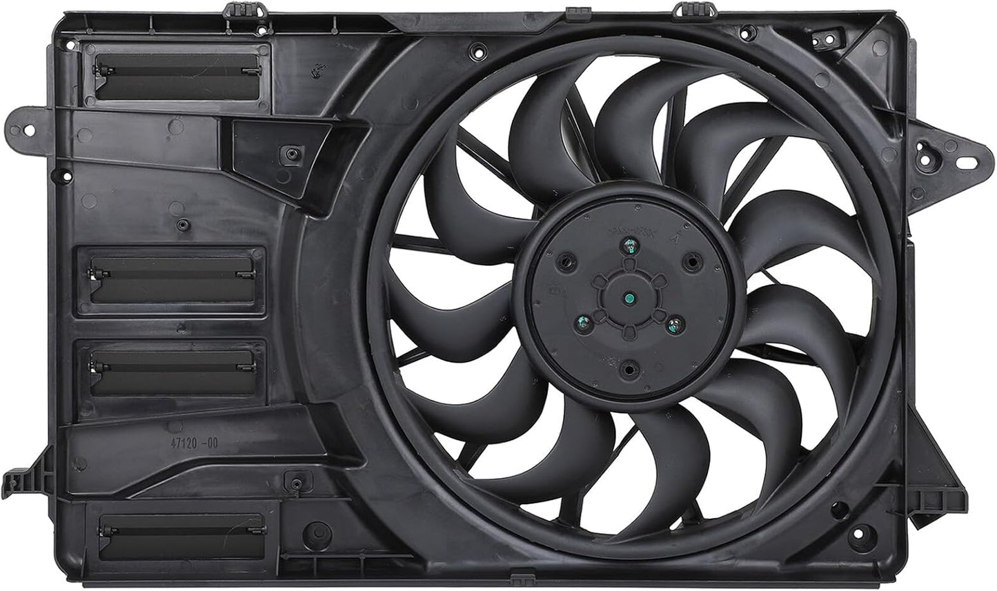 Radiator Cooling Fan Assembly Compatible with 2018-2019 Buick Lacrosse, 2016-2020 Chevrolet Malibu – 624090, 84297662