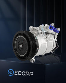 AC Compressor with Clutch – Fits Audi Q5 3.2L (2009-2012) & S4 3.0L (2010-2012) – Rapid Cooling, 6 Grooves - KUDUPARTS