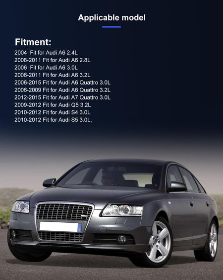 AC Compressor with Clutch – Fits Audi Q5 3.2L (2009-2012) & S4 3.0L (2010-2012) – Rapid Cooling, 6 Grooves - KUDUPARTS