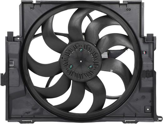 Radiator Cooling Fan Assembly Compatible with 2014-2016 BMW 228i, 2015-2016 228i xDrive, 2014-2018 320i – Replaces 6010278, 17428641963, 17427640508 (300W) - KUDUPARTS