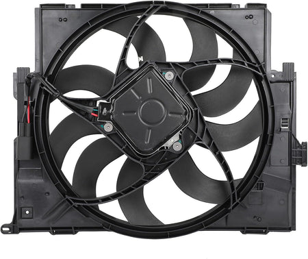 Radiator Cooling Fan Assembly Compatible with 2014-2016 BMW 228i, 2015-2016 228i xDrive, 2014-2018 320i – Replaces 6010278, 17428641963, 17427640508 (300W) - KUDUPARTS