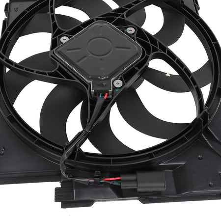 Radiator Cooling Fan Assembly Compatible with 2014-2016 BMW 228i, 2015-2016 228i xDrive, 2014-2018 320i – Replaces 6010278, 17428641963, 17427640508 (300W) - KUDUPARTS
