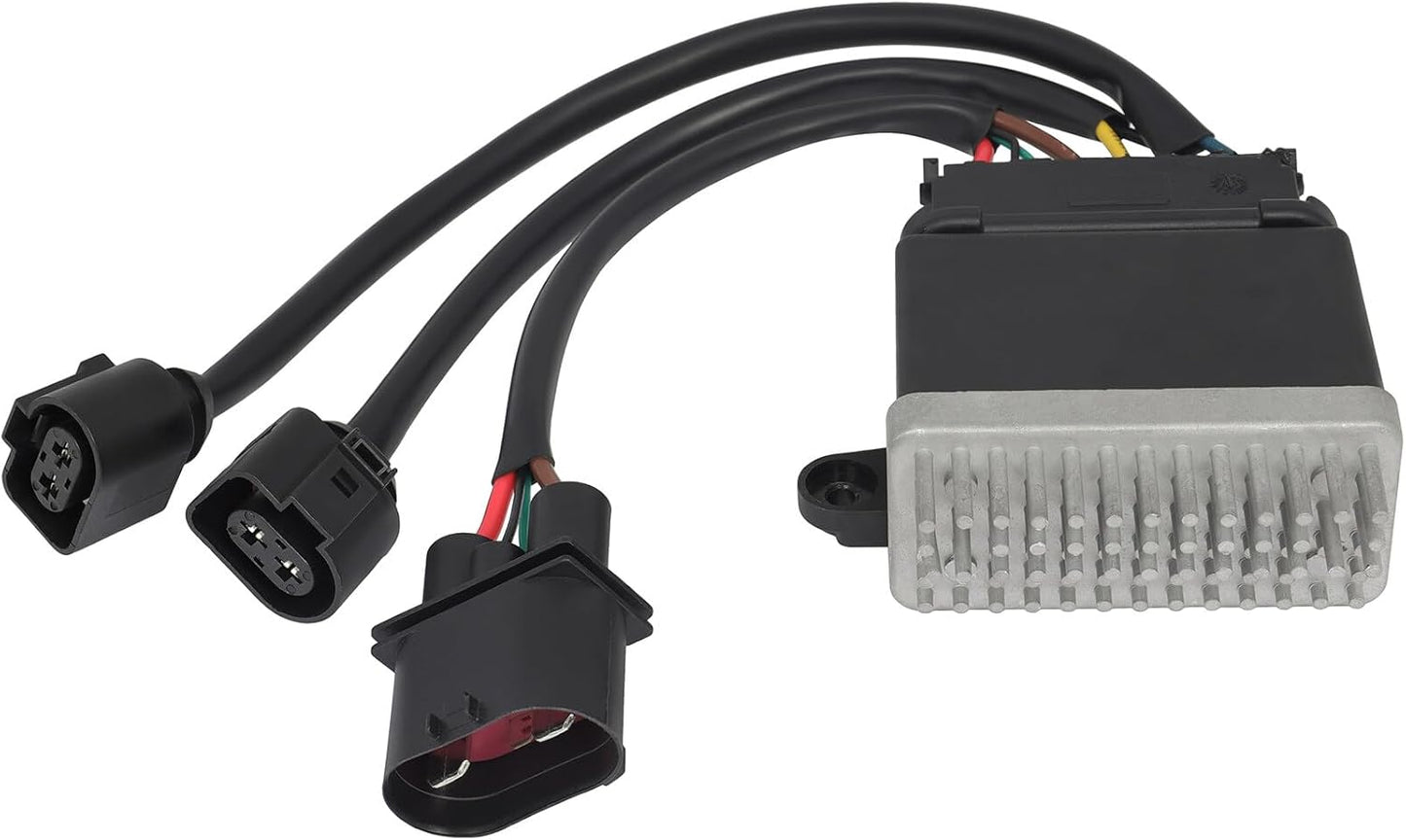 Radiator Cooling Fan Relay Control Module Compatible with Audi A4 2006-2016, A5 2009-2016, A6 2016, A7 2013-2016, Q3 2009-2016, Q5 2009-2016