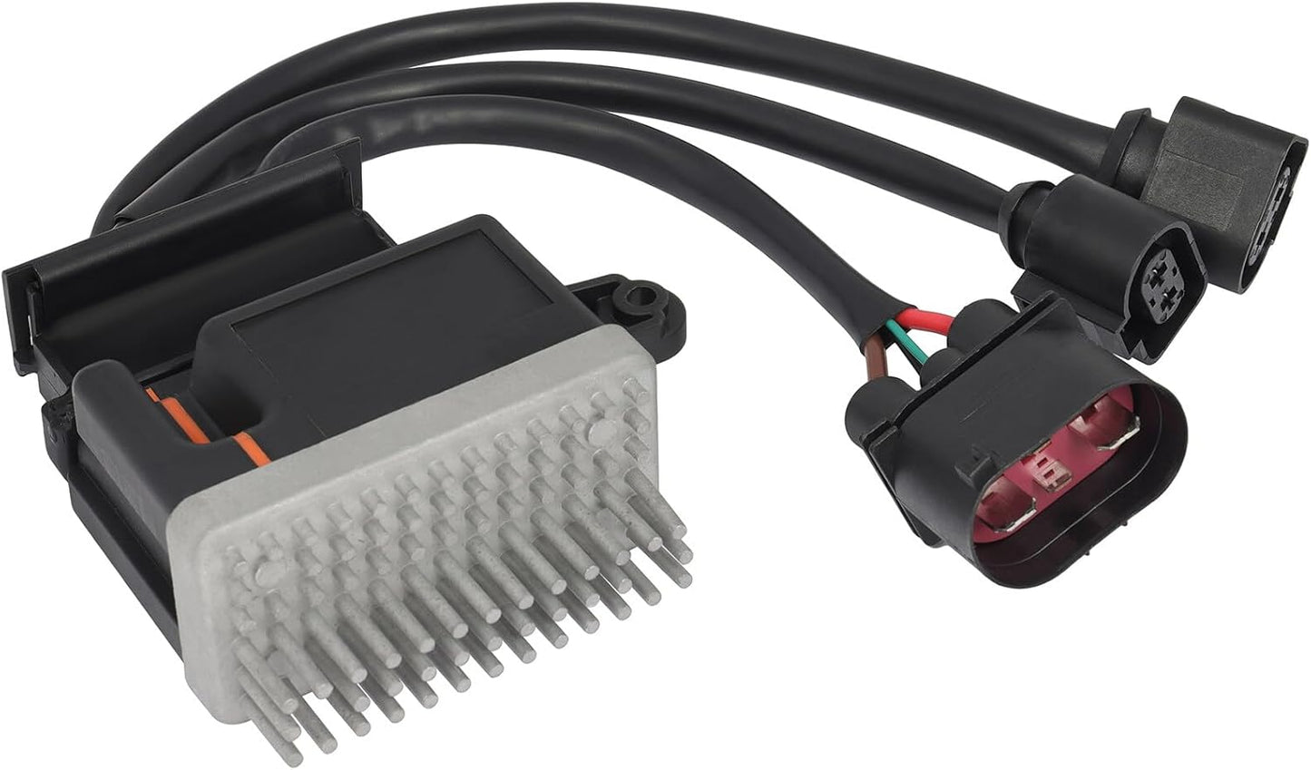 Radiator Cooling Fan Relay Control Module Compatible with Audi A4 2006-2016, A5 2009-2016, A6 2016, A7 2013-2016, Q3 2009-2016, Q5 2009-2016