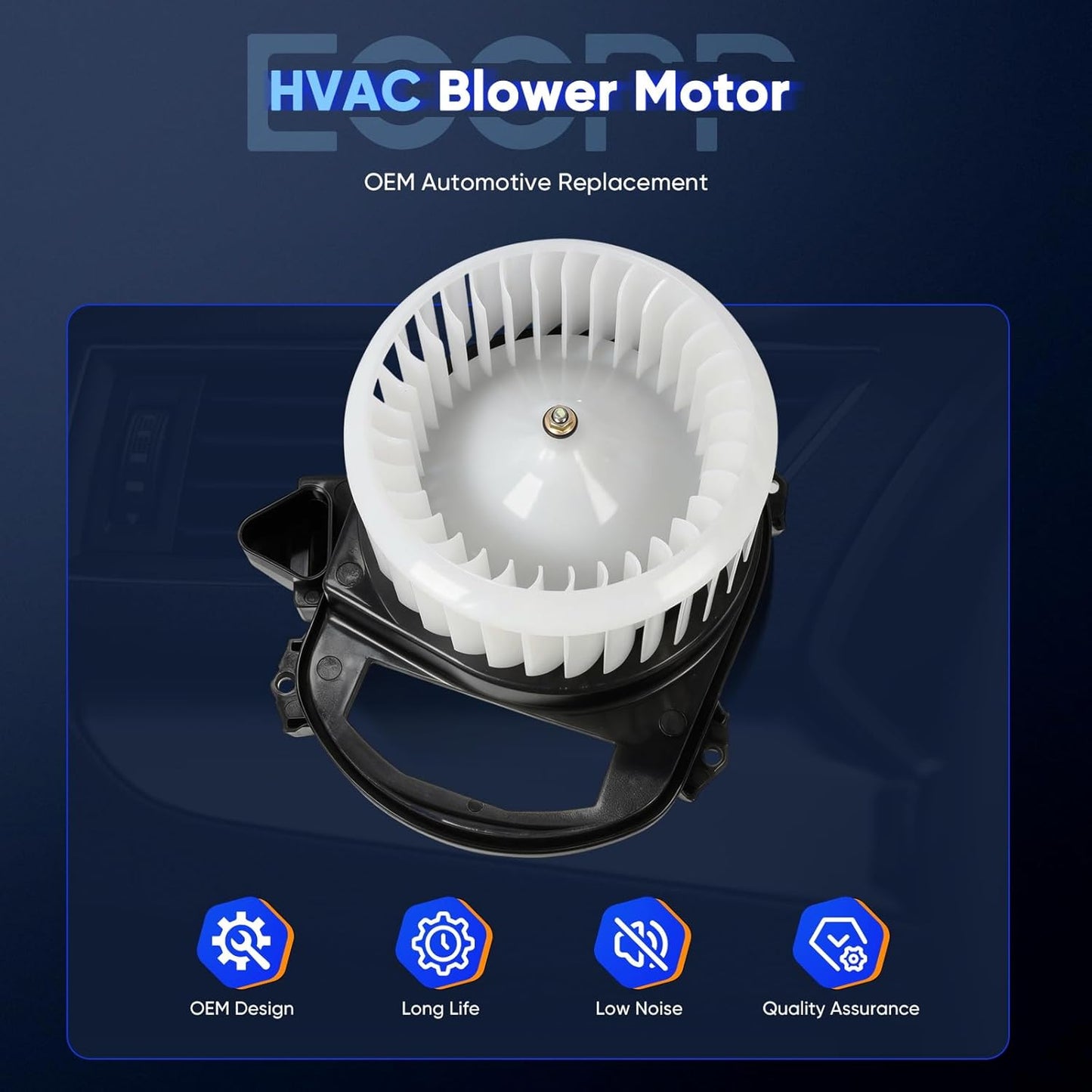 AC Blower Motor Compatible with 2017-2019 Infiniti QX30, 2014-2019 Mercedes-Benz CLA250/CLA45 AMG, 2015-2020 GLA250, 2015-2019 GLA45 AMG – HVAC Heater Blower Motor Replacement 700338