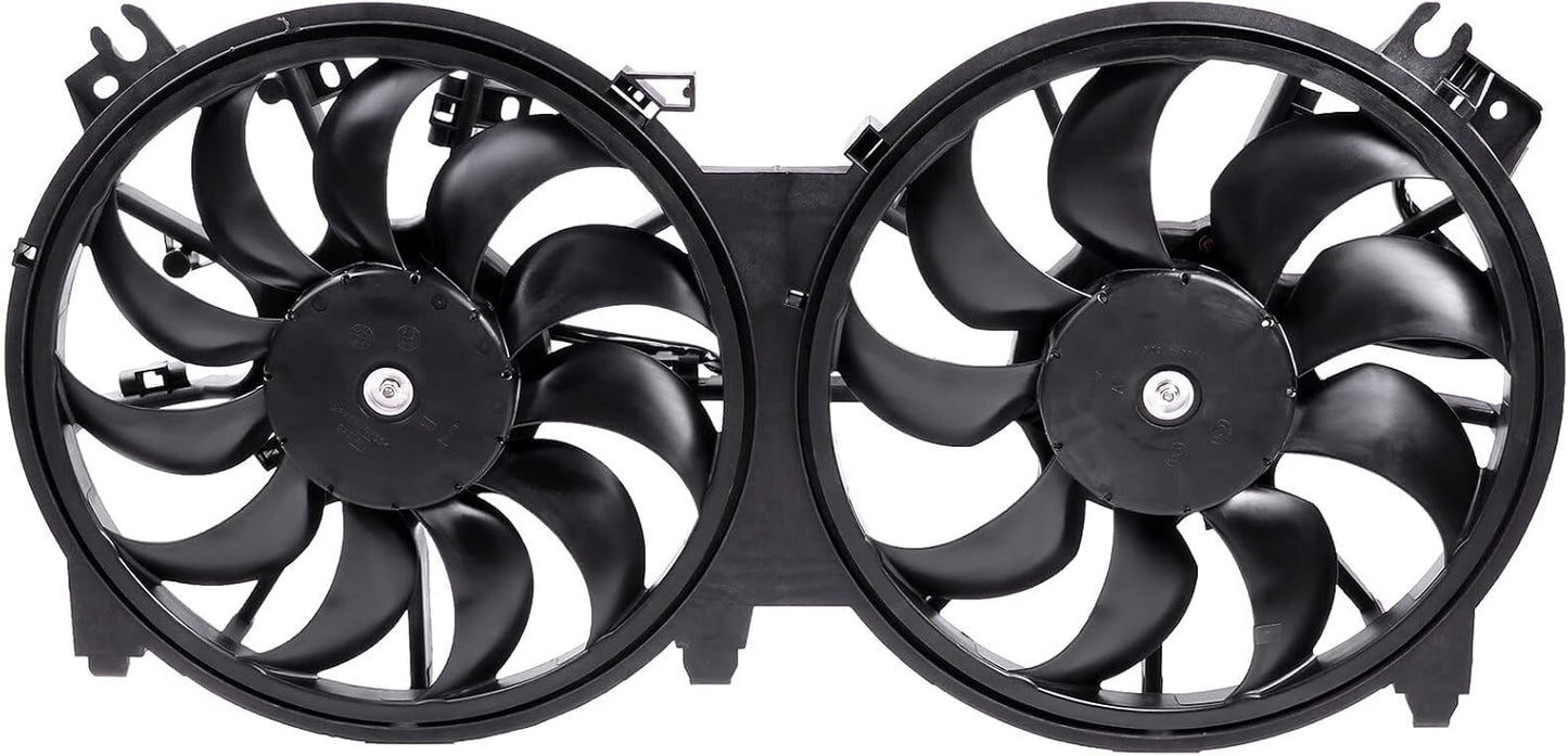 620-453 Cooling Fan + 2988 Radiator + 3639 Condenser Kit Compatible with Nissan Altima 2007-2013