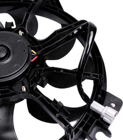 620-453 Cooling Fan + 2988 Radiator + 3639 Condenser Kit Compatible with Nissan Altima 2007-2013
