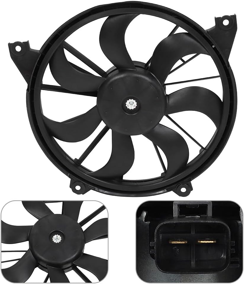 620-393 Cooling Fan & Radiator Assembly Replacement for 2009-2018 Dodge Journey