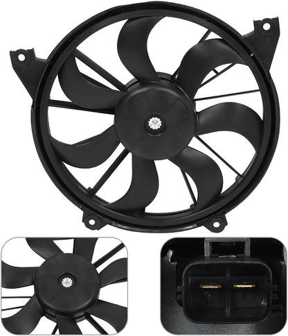 620-393 Cooling Fan & Radiator Assembly Replacement for 2009-2018 Dodge Journey
