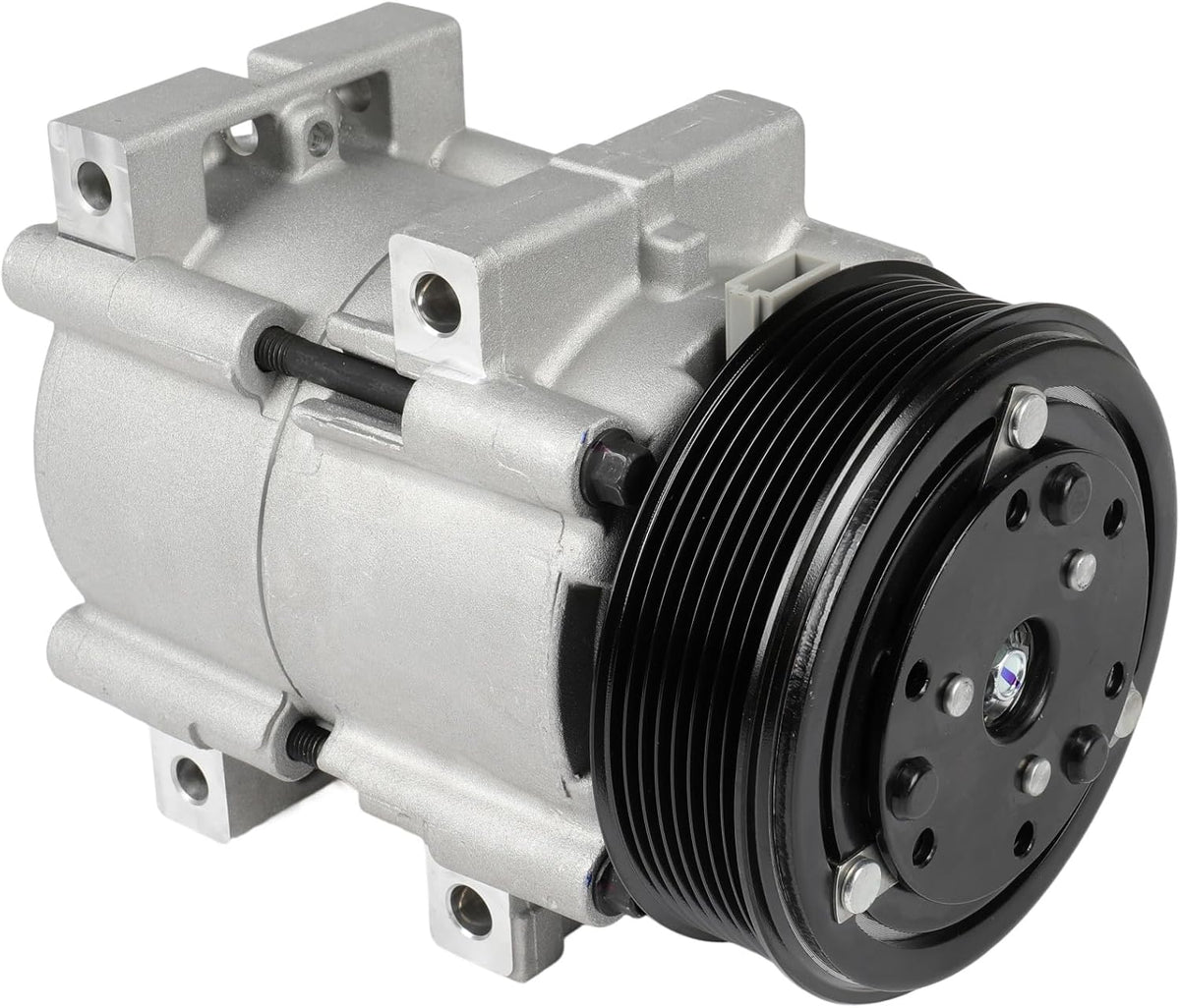 AC Compressor with Clutch – Compatible with Ford F-250, F-350, F-450, F-550 Super Duty 7.3L (1999-2003) – Rapid Cooling - KUDUPARTS