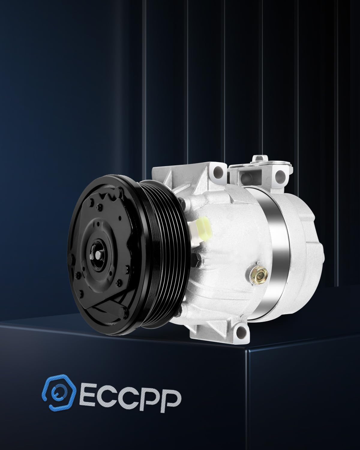 Air Conditioning Compressor with Clutch, Compatible with Buick Century (1996-2005), Chevrolet Impala, Lumina, Malibu, Monte Carlo, and Oldsmobile Cutlass