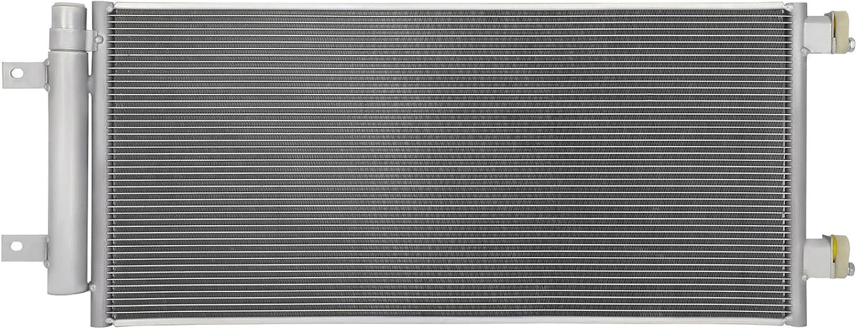 2017-2019 Chevrolet Cruze 1.4L Radiator Cooling Fan Assembly Replacement (Condenser 30033, 624140, 39013323, GM3115303) - KUDUPARTS