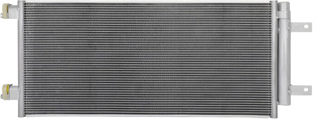 2017-2019 Chevrolet Cruze 1.4L Radiator Cooling Fan Assembly Replacement (Condenser 30033, 624140, 39013323, GM3115303) - KUDUPARTS