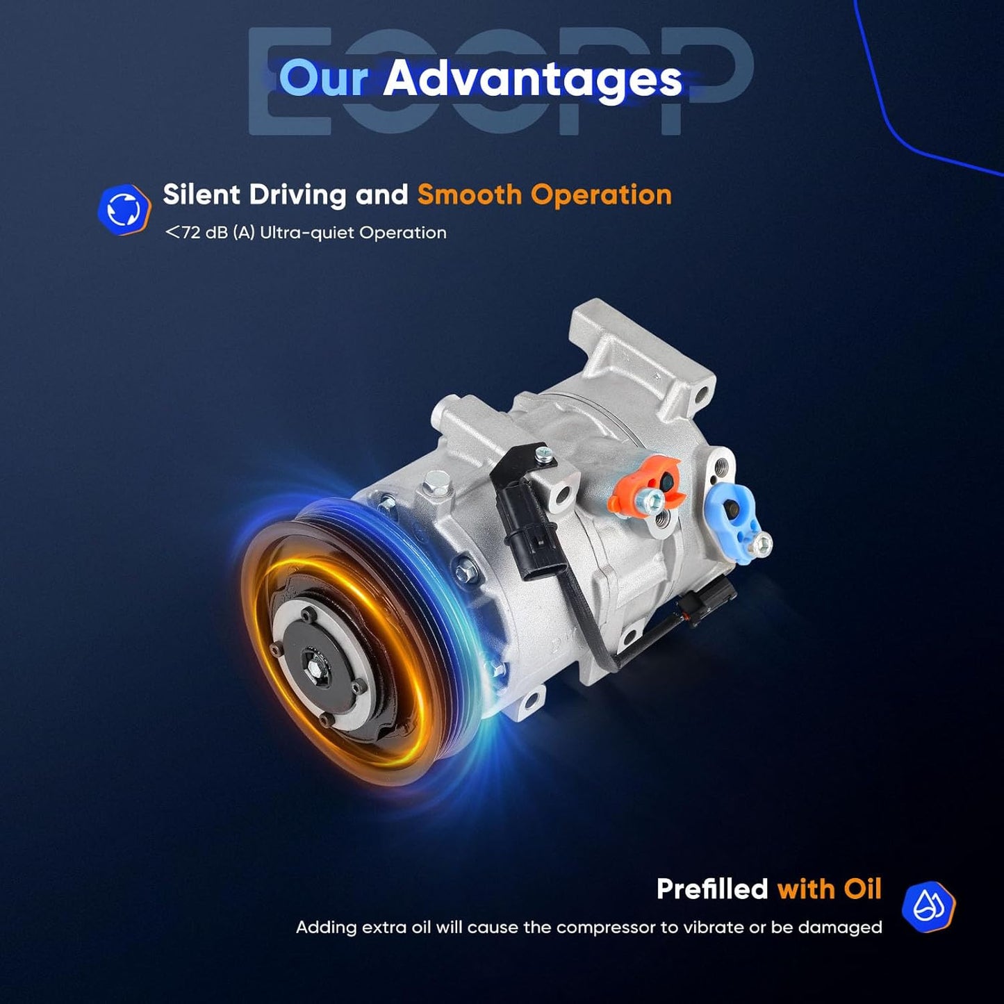 2016-2017 Hyundai Tucson 1.6L A/C Compressor with Clutch