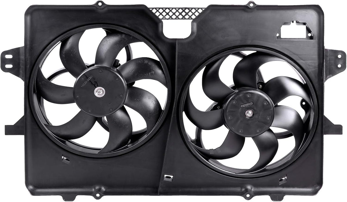621-038 Cooling Fan + 3675 Condenser Combo for 2008-2012 Ford Escape, 2008-2011 Mazda Tribute & Mercury Mariner - KUDUPARTS