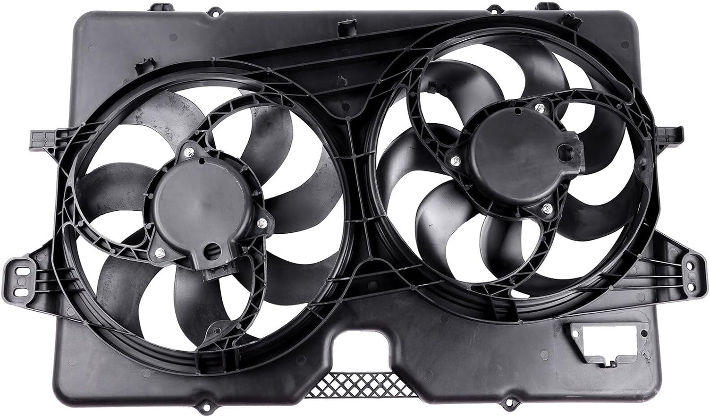 621-038 Cooling Fan + 3675 Condenser Combo for 2008-2012 Ford Escape, 2008-2011 Mazda Tribute & Mercury Mariner