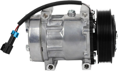 AC Compressor with Clutch – Compatible with Volvo VNL/VNM (10.8L, 12.1L, 12.8L, 14.9L) & Peterbilt Series (1972–2023) - KUDUPARTS