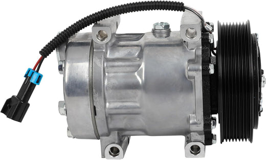 AC Compressor with Clutch – Compatible with Volvo VNL/VNM (10.8L, 12.1L, 12.8L, 14.9L) & Peterbilt Series (1972–2023) - KUDUPARTS