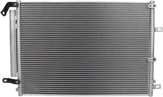 AC Condenser Compatible with 2014-2018 Jeep Cherokee Latitude/Sport/Limited/Trailhawk 4-Door – Radiator Cooling Fan Assembly, Replacement 4361, 52014775AB, CH3030251 - KUDUPARTS