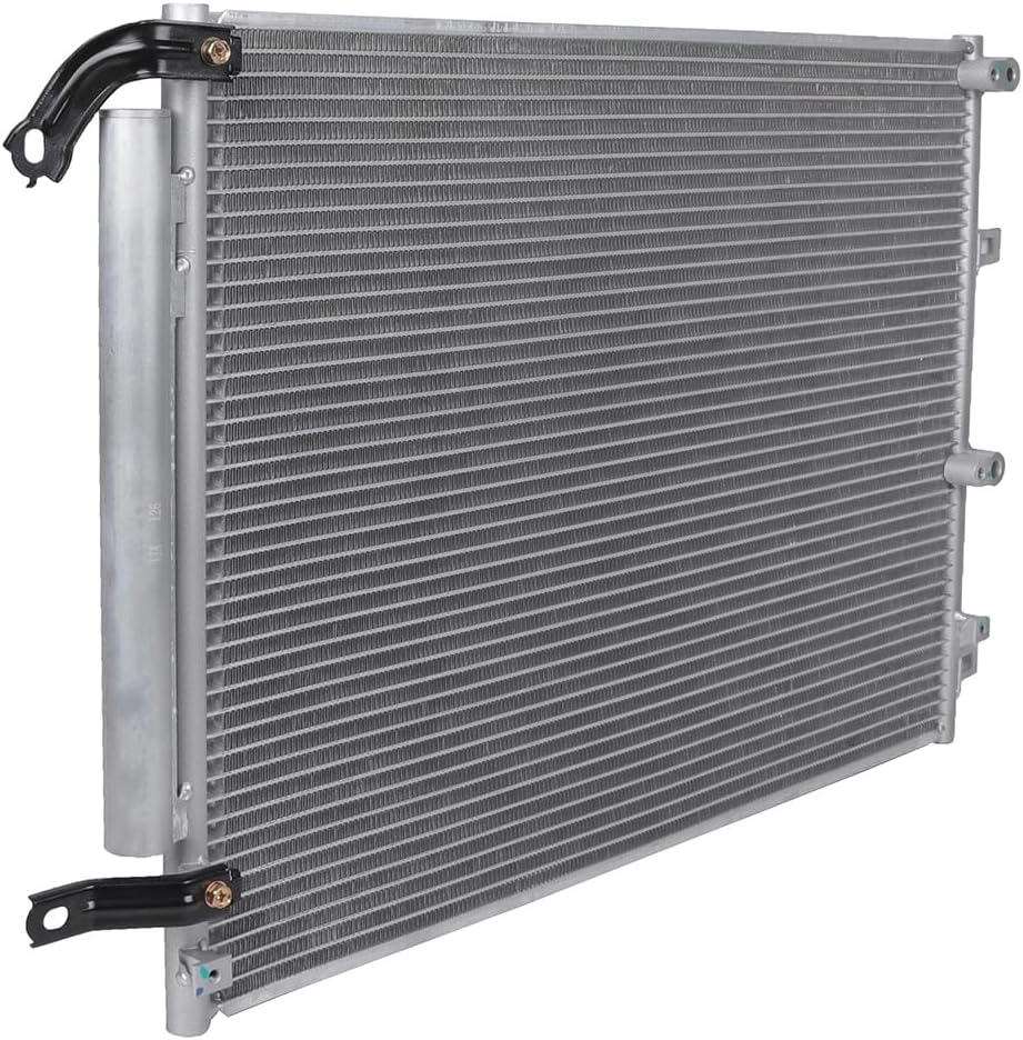AC Condenser Compatible with 2014-2018 Jeep Cherokee Latitude/Sport/Limited/Trailhawk 4-Door – Radiator Cooling Fan Assembly, Replacement 4361, 52014775AB, CH3030251