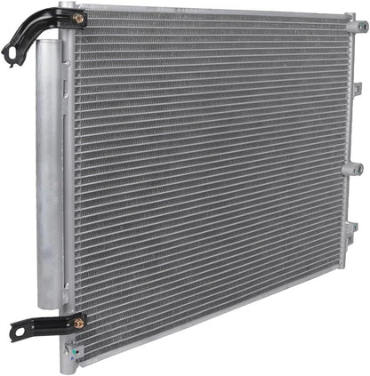 AC Condenser Compatible with 2014-2018 Jeep Cherokee Latitude/Sport/Limited/Trailhawk 4-Door – Radiator Cooling Fan Assembly, Replacement 4361, 52014775AB, CH3030251