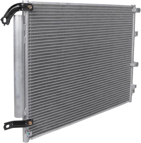 AC Condenser Compatible with 2014-2018 Jeep Cherokee Latitude/Sport/Limited/Trailhawk 4-Door – Radiator Cooling Fan Assembly, Replacement 4361, 52014775AB, CH3030251 - KUDUPARTS