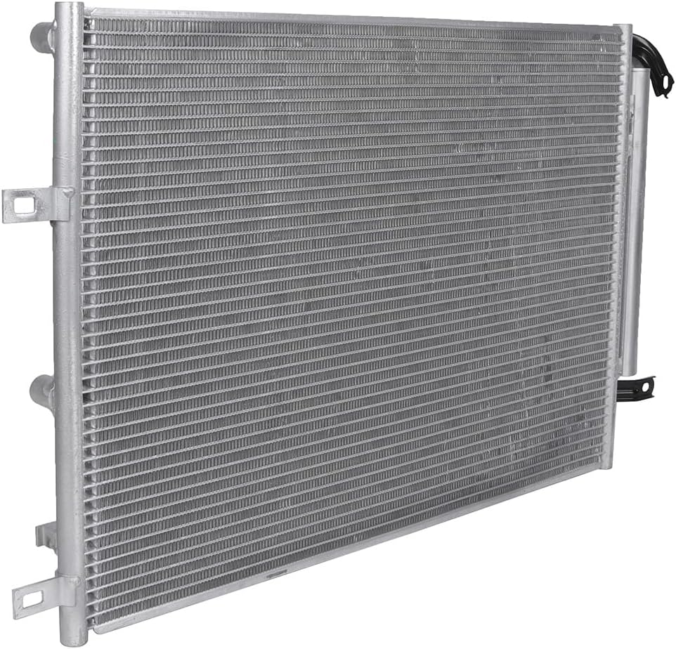 AC Condenser Compatible with 2014-2018 Jeep Cherokee Latitude/Sport/Limited/Trailhawk 4-Door – Radiator Cooling Fan Assembly, Replacement 4361, 52014775AB, CH3030251