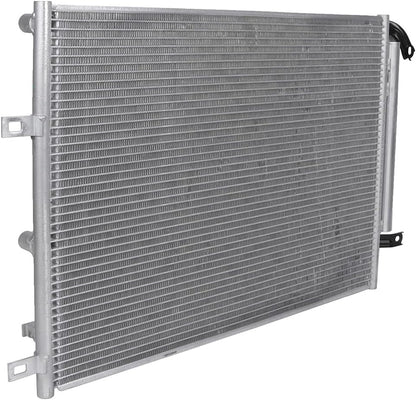 AC Condenser Compatible with 2014-2018 Jeep Cherokee Latitude/Sport/Limited/Trailhawk 4-Door – Radiator Cooling Fan Assembly, Replacement 4361, 52014775AB, CH3030251