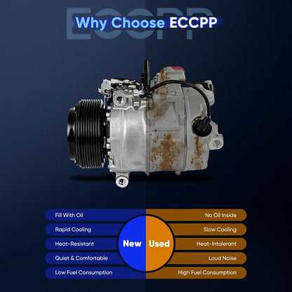 AC Compressor with Clutch for BMW 528i 3.0L (2011)