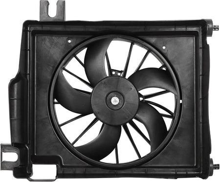 620-035 610730 AC Condenser Fan Compatible with Dodge Ram 1500 2002-2008 (3.7L, 3.9L, 4.7L, 5.7L, 5.9L, 8.3L) - KUDUPARTS
