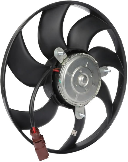 Radiator Cooling Fan Assembly Compatible with 2006-2013 Audi A3, 2009-2015 A3 Quattro, 2005-2010 TT Quattro - Replaces 34155006000, 621460, FA70776, 1K0121205AB, 1K0121205AB9B9 - KUDUPARTS