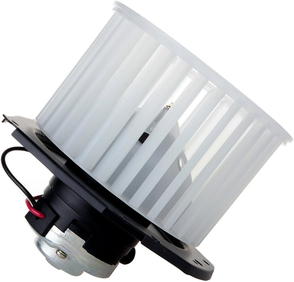 HVAC Plastic Heater Blower Motor with Fan Cage, Front, Compatible with 1980-1986 Chevrolet K5 Blazer, 1980-1985 GMC C1500 Suburban, 1980-1986 GMC K2500 Suburban