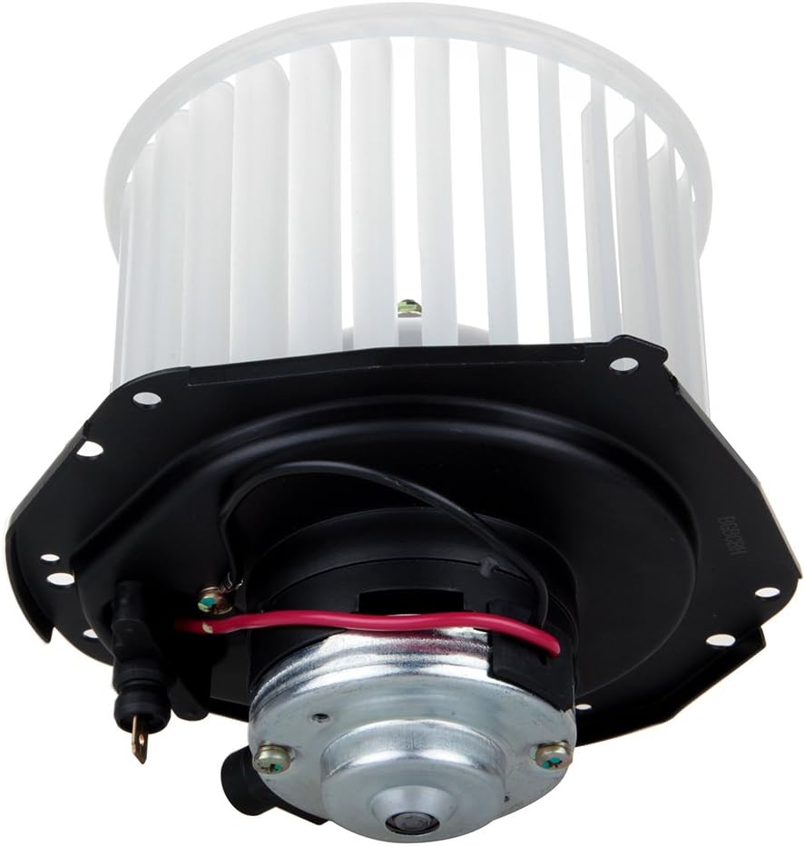 HVAC Plastic Heater Blower Motor with Fan Cage, Front, Compatible with 1980-1986 Chevrolet K5 Blazer, 1980-1985 GMC C1500 Suburban, 1980-1986 GMC K2500 Suburban