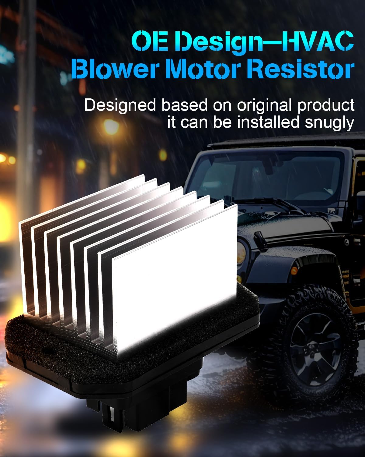 AC Blower Motor Resistor Compatible with 2007-2014 Ford Edge & 2007-2015 Lincoln MKX – HVAC Heater Blower Resistor Control Module (Replaces RU-793, RU793, YH1823, 7T4Z19E624A)