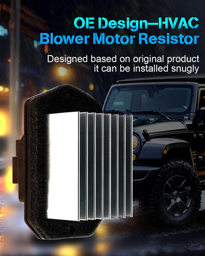 AC Blower Motor Resistor Compatible with 2005-2012 Acura RL, 2009-2014 Acura TL, 2010-2013 ZDX, 2011-2017 Honda Odyssey, 2006-2014 Ridgeline – HVAC Heater Resistor Control Module RU596