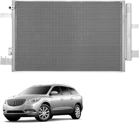AC Condenser Compatible with 2018-2019 Subaru Crosstrek & 2017-2020 Subaru Impreza – Radiator Cooling Fan Assembly, Replacement 30065 - KUDUPARTS