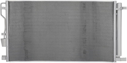 AC Condenser Compatible with 2020-2022 Kia Sportage & 2019-2021 Hyundai Tucson, Radiator Cooling Fan Assembly, Replacement 30141, 97606D3820