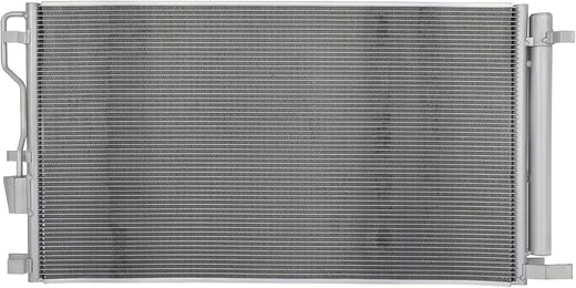 AC Condenser Compatible with 2020-2022 Kia Sportage & 2019-2021 Hyundai Tucson, Radiator Cooling Fan Assembly, Replacement 30141, 97606D3820 - KUDUPARTS