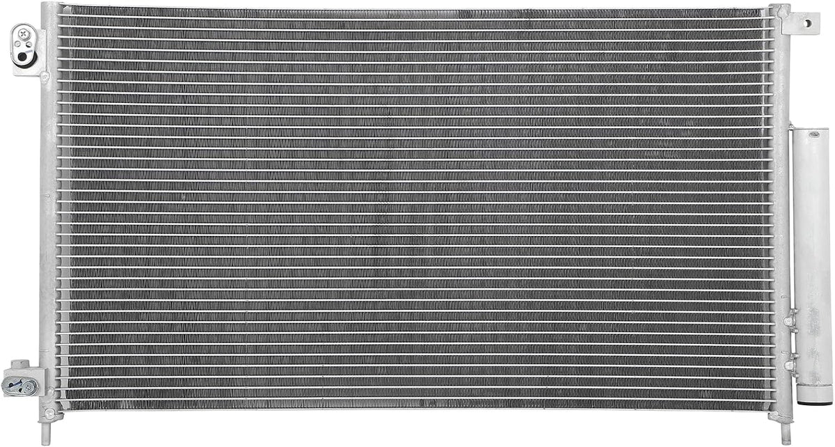 AC Condenser Compatible with 2003-2007 Honda Accord EX/LX (Coupe/Sedan 2-Door & 4-Door) – Radiator Cooling Fan Assembly, Replacement 3086C, CN 3086PFC, CN3086PFC, 7-3086 - KUDUPARTS