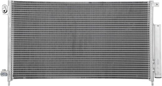 AC Condenser Compatible with 2003-2007 Honda Accord EX/LX (Coupe/Sedan 2-Door & 4-Door) – Radiator Cooling Fan Assembly, Replacement 3086C, CN 3086PFC, CN3086PFC, 7-3086 - KUDUPARTS
