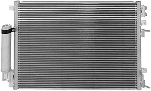 AC Condenser Compatible with 2008-2018 Dodge Challenger & 2005-2010, 2012-2014 Chrysler 300 – Radiator Cooling Fan Assembly, Replacement for 3237, 5137693AA, 5137693AB, 5137693AD, 5170743AA,  - KUDUPARTS