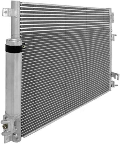 AC Condenser Compatible with 2008-2018 Dodge Challenger & 2005-2010, 2012-2014 Chrysler 300 – Radiator Cooling Fan Assembly, Replacement for 3237, 5137693AA, 5137693AB, 5137693AD, 5170743AA, CH3030210