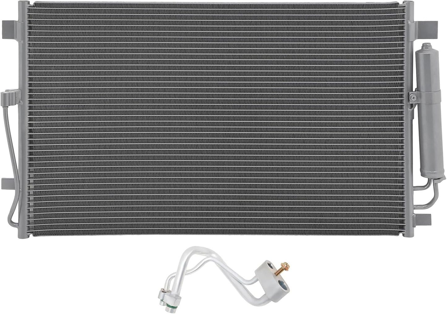 AC Condenser Compatible with 2011-2016 Nissan Altima & 2016-2017 Maxima | Radiator Cooling Fan Assembly | Replacement 4128, 4128C, CN 4128PFC, CN4128PFC, 940672