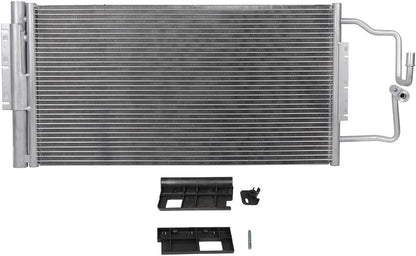 AC Condenser Compatible with 2014-2016 Chevrolet Impala Limited & 2006-2013 Impala – Radiator Cooling Fan Assembly, Replacement 3474, 23287351, 89018842, GM3030268