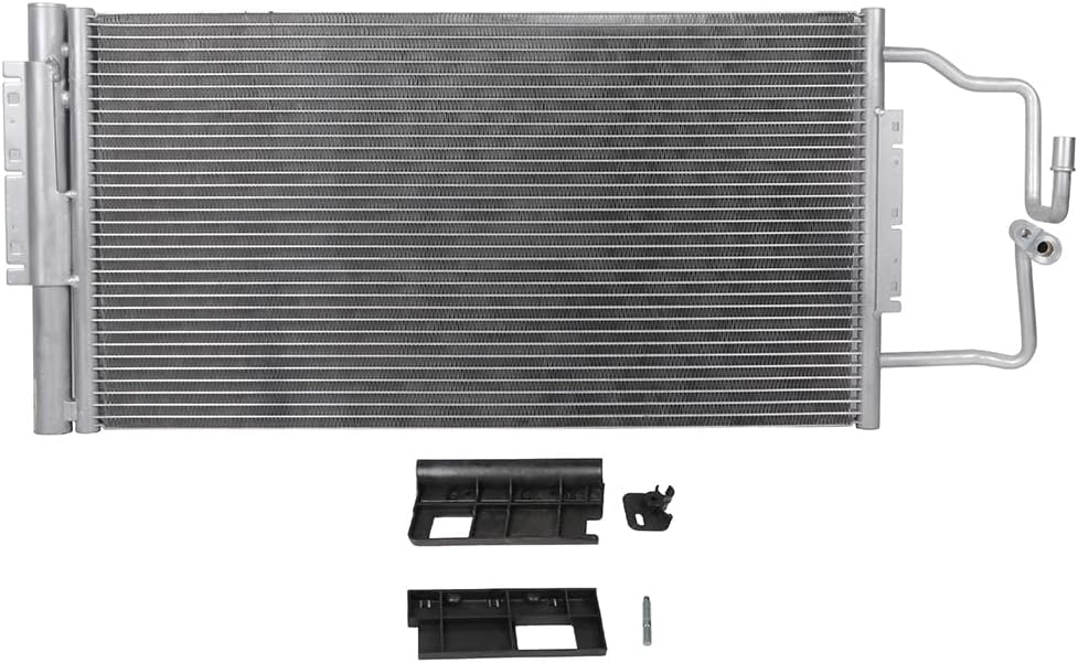 AC Condenser Compatible with 2014-2016 Chevrolet Impala Limited & 2006-2013 Impala – Radiator Cooling Fan Assembly, Replacement 3474, 23287351, 89018842, GM3030268 - KUDUPARTS