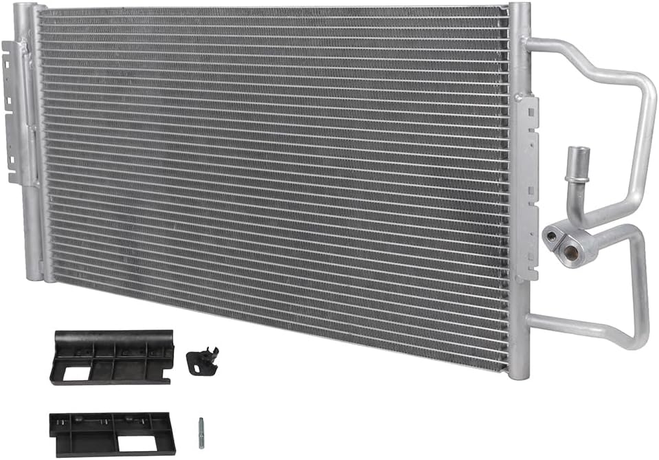 AC Condenser Compatible with 2014-2016 Chevrolet Impala Limited & 2006-2013 Impala – Radiator Cooling Fan Assembly, Replacement 3474, 23287351, 89018842, GM3030268 - KUDUPARTS