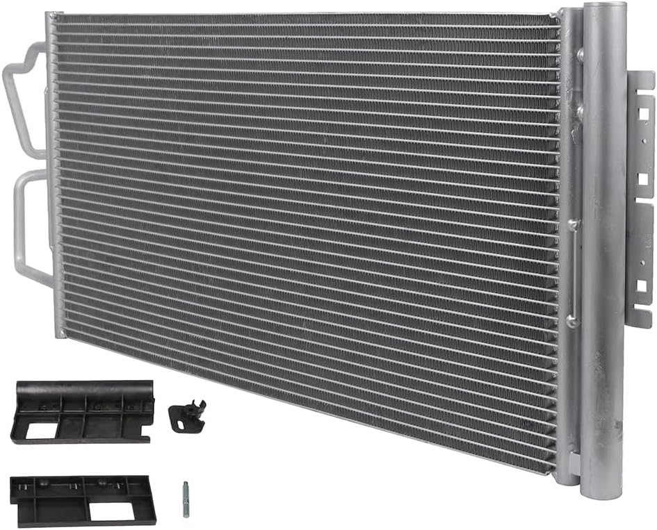 AC Condenser Compatible with 2014-2016 Chevrolet Impala Limited & 2006-2013 Impala – Radiator Cooling Fan Assembly, Replacement 3474, 23287351, 89018842, GM3030268